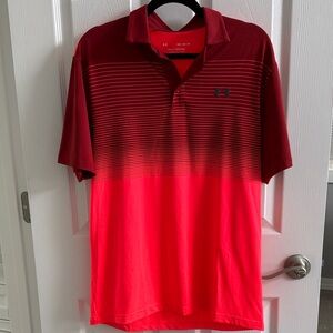 Under Armour Men's Red Ombre Polo